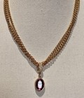 Swarovski Swan Necklace Earrings Set Gold Plated Crystals — photo 5