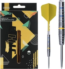 CUESOUL JIHO 21/22/23g Steel Tip 90% Tungsten Dart Set with ROST T19 22g, S6 