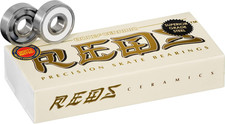 Ceramic Red Bearings 8Mm 16 Pack for Skateboards