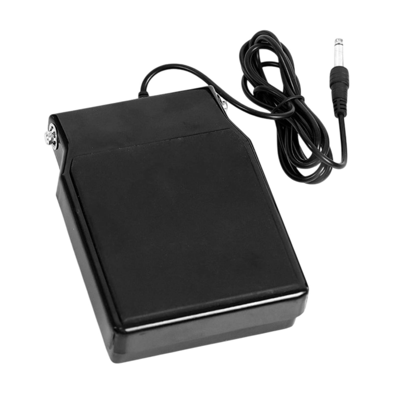 Universal Sustain Pedal for Electronic Keyboards - 3.9x3in 6.5mm Plug Durable