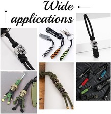 16cs 8 Styles Antique Silver Skull Beads Paracord Bead Rope Skull Head Beads ...