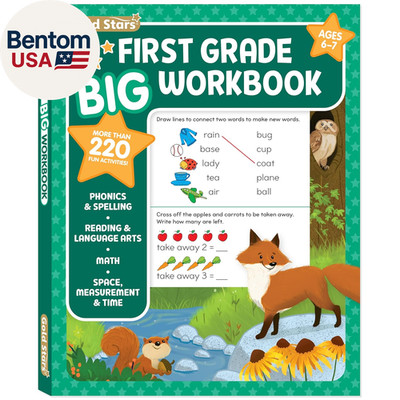 First Grade Big Workbook Ages 6 - 7: 220+ Activities, Phonics, Spelling, Reading