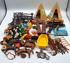Playmobil Cowboys Indians Western Figures Accessories Native America Vintage Lot