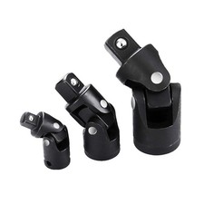 1/4" 3/8" 1/2" Drive Swivel Impact Universal Joint Socket Set Adapter Tools Kit