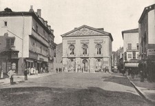 AIN. Bourg. Hotel de Ville Place D'Armes 1895 old antique print picture