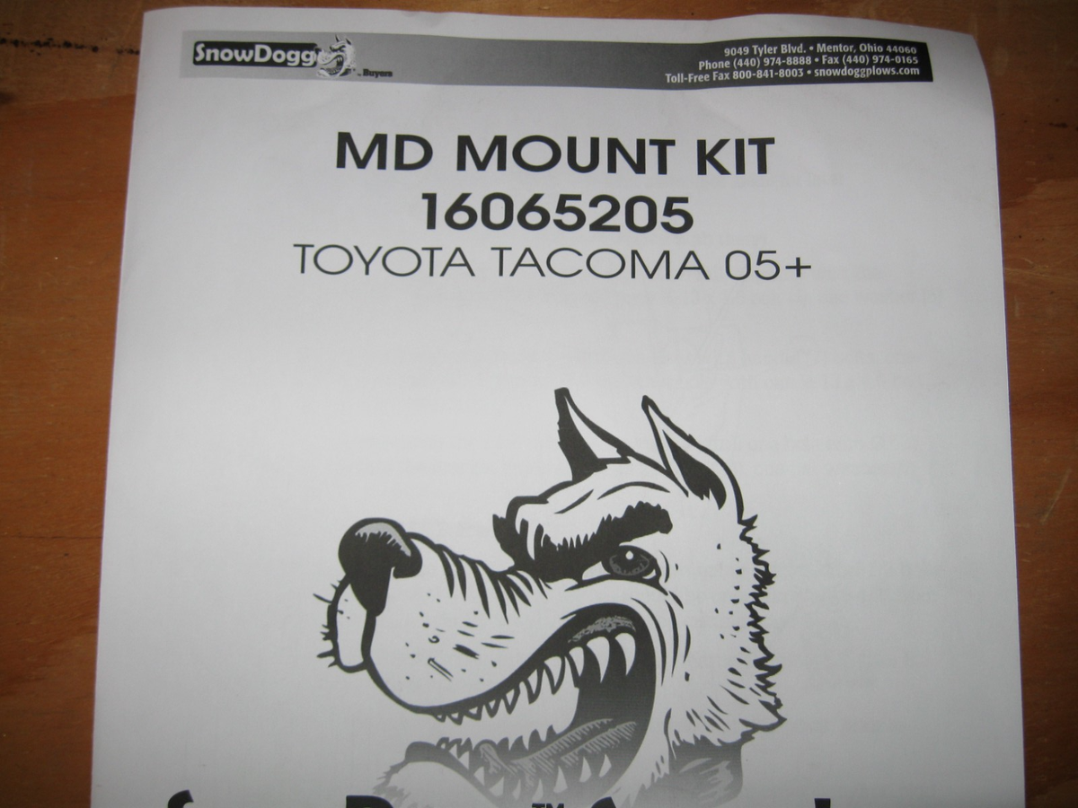 冷凍SM25 M25 ML10 5L4 6L4 SNOWDOGG PLOW TRUCK MOUNT 2005-2015 TOYOTA TACOMA MD VMD VMX
