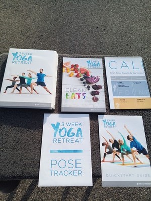 BeachBody 3 Week Yoga Retreat 4-DVD Workout Set w/Clean Eats Book + More!