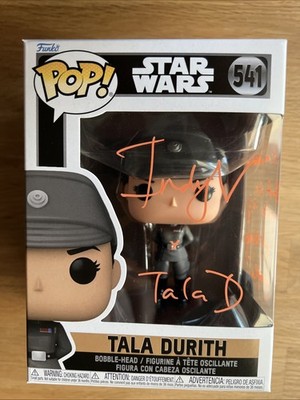 Star Wars Tala Durith 541 SIGNED by Indira Varma Funko Pop New Rare COA SWAU