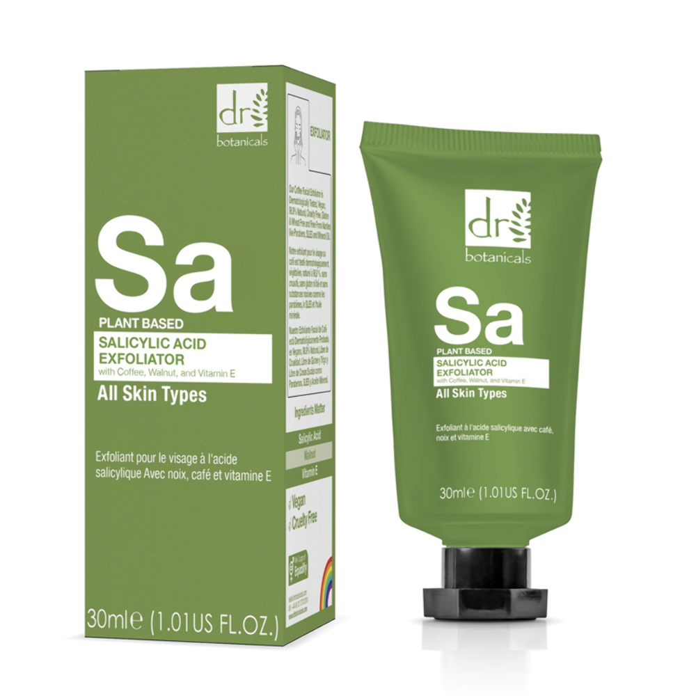 Dr Botanicals Salicylic Acid Exfoliator 60ml Coffee Walnut Vitamin E