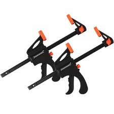 2 PACK x 150mm QUICK RELEASE RATCHET BAR CLAMP STRONG LIGHT WEIGHT CLAMPS