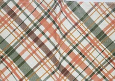 Flannel Back Vinyl Tablecloth,52"x104"Oblong,FALL MULTICOLOR DIAGONAL LINES 1,AP