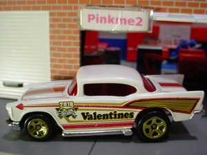 hot wheels 57 chevy valentine