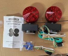 New Led Magnetic Towing Light 12v Tow Trailer Lights Brake Tail Signal Kit