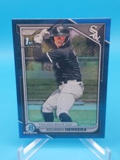 Eduardo Herrera 2024 Bowman Chrome BCP-228 1st Bowman True Blue Refractor 20/150