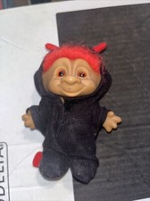 Vintage Trolls Russ Red Devil Halloween Valentines Hair Lucky Doll