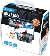 2 HB3 9005 Ultra Power Bright 50% Xenon Super White Car Headlight Headlamp Bulbs