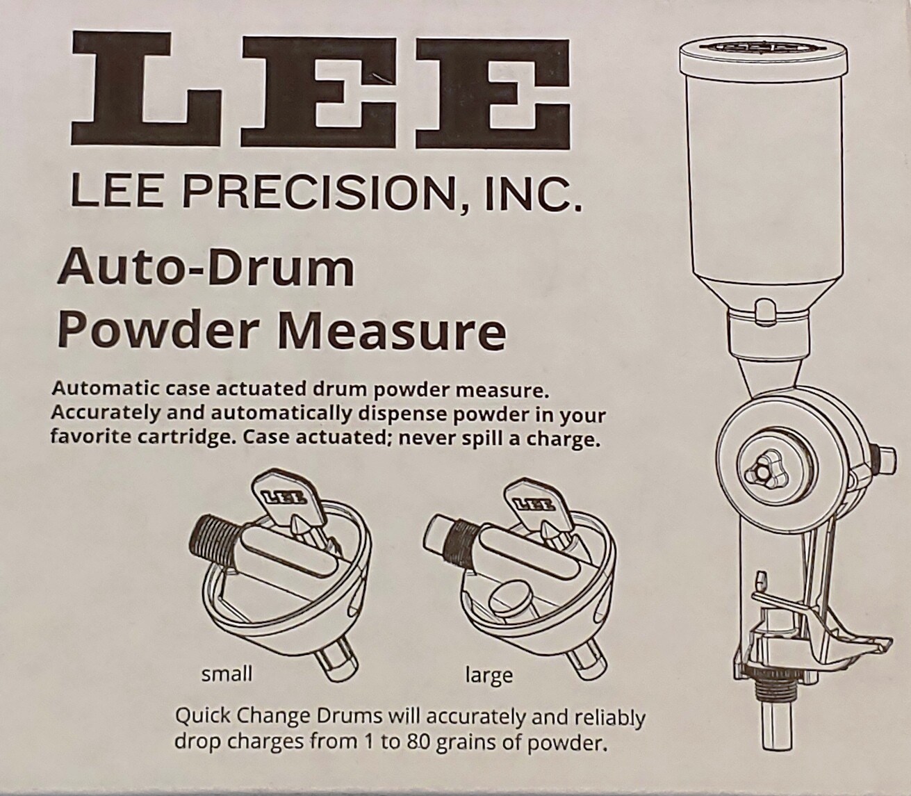 Lee Precision 90811 AutoDrum Powder Measure for sale online eBay