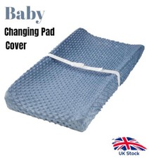 Baby Changing Pad Cover SuperSoft Plush Dot Diaper Changing Table Covers Blue