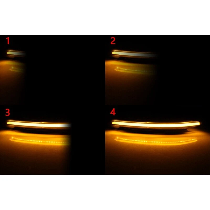 Luces intermitentes LED de espejo lateral dinámico para Seat Leon Mk3 Ibiza Mk5 2013-18 Foto 3 de 4