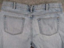 Duluth Trading Co Jeans Womens 12 Blue Denim Straight Mid Rise Medium Wash 33x27