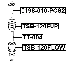 Perno Pcs2 Febest 0198-010-PCS2 OEM 52217-35180 Foto 2 de 3