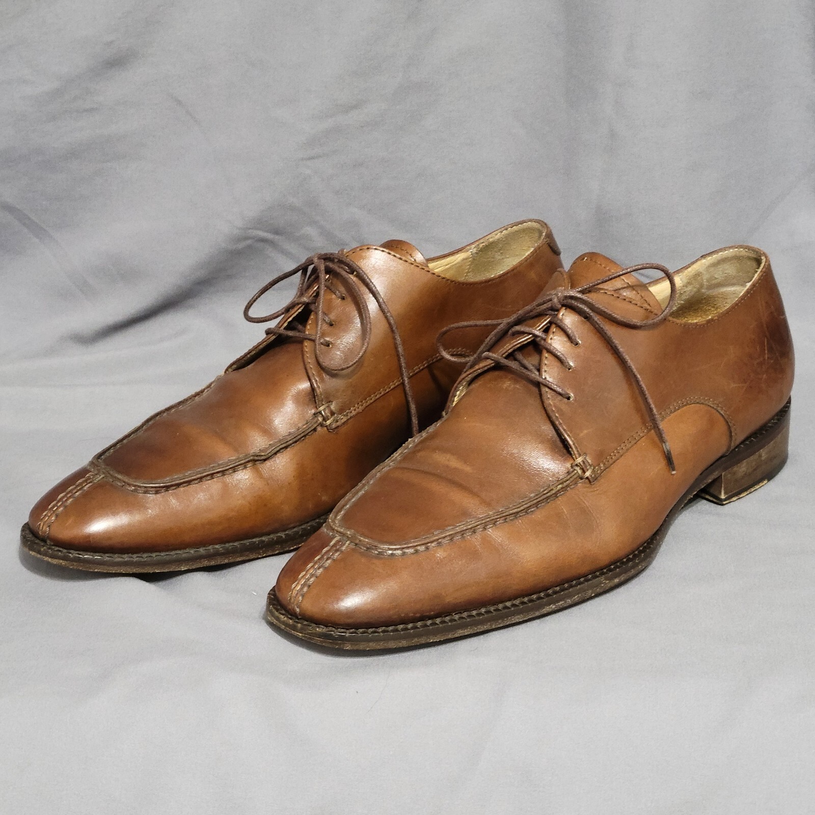 SAOLA TO BOOT NEW YORK Adam Derrick Italy scarpe Oxford uomo pelle marrone misura 7 5