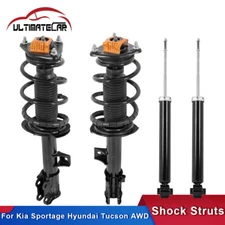 Set 4 Front+Rear Quick Strut Shocks Assembly For Kia Sportage Hyundai Tucson AWD