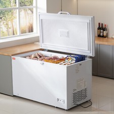 VEVOR Congélateur Coffre 345 L Grand Surgélateur avec 4 Paniers Amovibles Maison