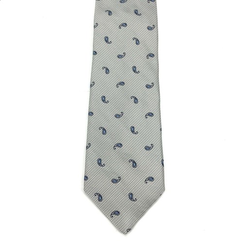 Jos. A. Bank Signature Collection Paisley-Krawatte Seide grau/silber schwarz neu mit Etikett - Bild 6 von 11