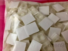 Lot of 50pcs Essentra FTH-5A-RT-C Cable Tie Adhesive Mount 3/4" Square 0.75"
