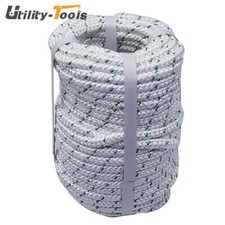 3/8" x 100' 1500 Lbs Breaking Strength Double Braid Polyester Rope