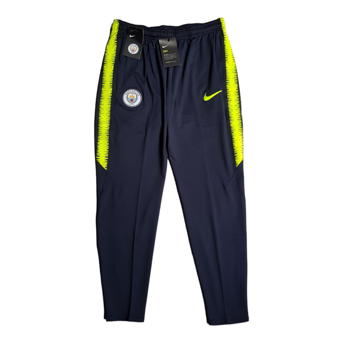 Men's Nike Manchester City Dry Squad Pants 899290-010 Navy/Volt