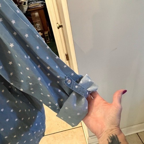 Kaktus blue chambray button down shirt size xxl - Picture 3 of 11