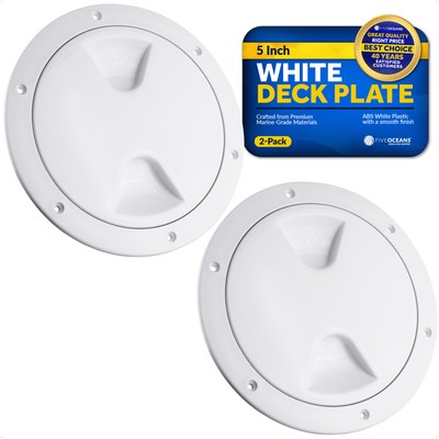 5'' Boat Hatch, 2-Pack Marine Access Hatch, Round Inspection Deck Plate Hatch