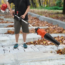 2.3HP 52CC 2-Stroke Sweeper Driveway Handheld Turf Artificial Grass Clean Broom