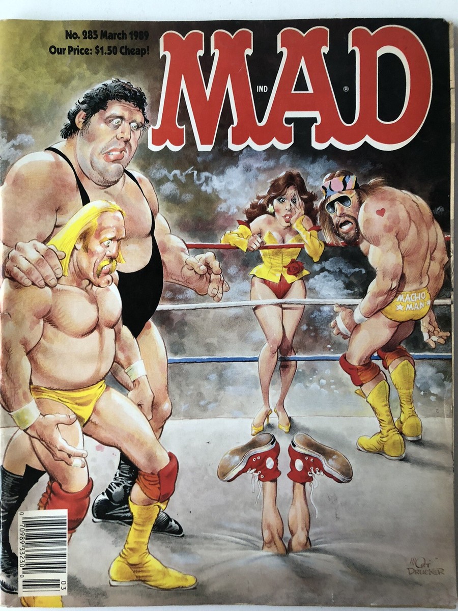 Mad Magazine Wrestling No 285 March 1989 Hulk Hogan Andre Giant