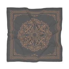 Vintage Pattern Poly Scarf