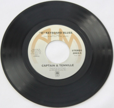 CAPTAIN & TENNILLE YOU NEVER DONE IT LIKE THAT 45RPM 7'' RECORD, 1978 A&M (2063)