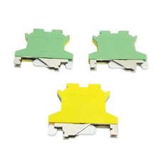 Lot of 3 Phoenix Contact USLKG 2,5N Ground Terminal Blocks, 1-Level, 2 Contact