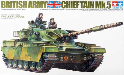 TAMIYA 35068 1:35 British Chieftain Mk.5 Tank Plastic Model Kit