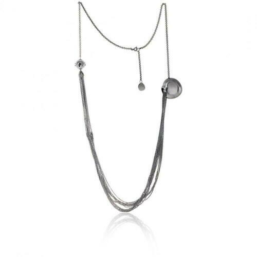 Collier argent massif géométrique 3 triangles