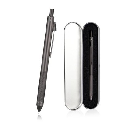4 in1 Multi-Function Refillable & Retractable Ballpoint Pen + 0.7mm Mechanica...