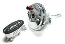 Gm 9 Chrome Power Brake Booster Wilwood Polished Tandem Oval Master Cylinder Gm 9 Chrome Power Brake Booster Wilwood Polished Tandem Oval Master Cylinder