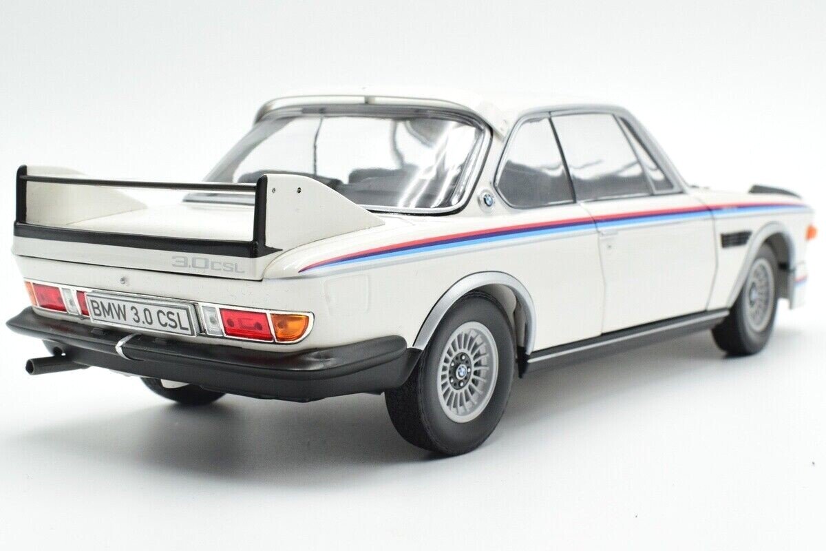 1/18 BMW 3.0 CSL Coupe 1973 White Full Openings Model by