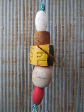 5 Old Fish Net Floats 23 Inches Long Fishing Buoys Bouys Tiki Hut Bar  -(SF99)