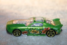 Hot Wheels 2013 Metallic Green Ford Mustang Gt Drag Drift Car Gold 5 Spoke Rims