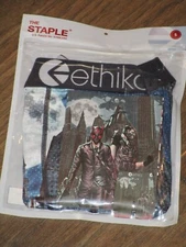 ETHIKA THE STAPLE VILLAINS GUNS CITYSCAPE BOXER BRIEFS  SIZE SMALL