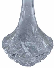 Decanter Crystal Yugoslavia Hand Crafted 16"