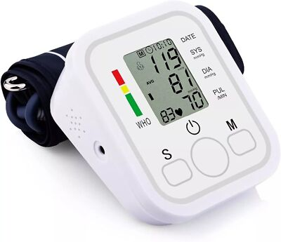 #ad Digital Automatic Blood Pressure Monitor Upper Arm BP Machine Heart Rate USA $13.49