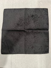 Black Paisley Pocket Square - The Tie Bar